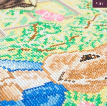 Preview: Craft Buddy CAK-PRBT51L Framed Crystal Art Holzrahmen Peter Rabbit and Tom Kitten