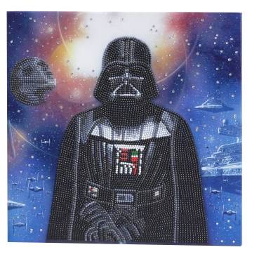 Preview: Craft Buddy CAK-SWS702M Framed Crystal Art Holzrahmen Darth Vader