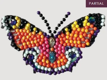 Craft Buddy CAMK-63 Crystal Motif Kit Kristallkunst Sticker Beautiful Butterfly