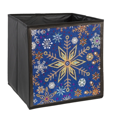 Craft Buddy CA-FSBKT9 Crystal Art Folding Storage Cube Snowflake Burst