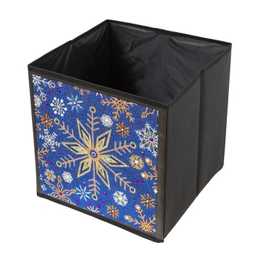 Preview: Craft Buddy CA-FSBKT9 Crystal Art Folding Storage Cube Snowflake Burst