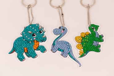 Preview: Craftbuddy CAKC-A6 Keyring Kit Schlüsselanhänger Dinosaurs
