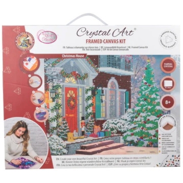 Craft Buddy CAK-A211L Crystal Art Kit 50 x 40 cm Christmas House