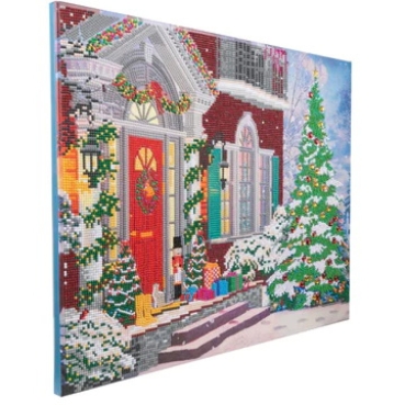 Craft Buddy CAK-A211L Crystal Art Kit 50 x 40 cm Christmas House