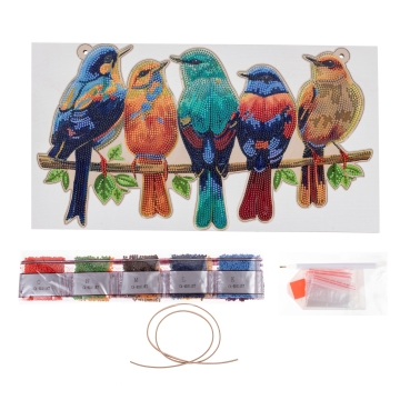 Preview: Craft Buddy CA- HD011KT Crystal Art Hanging Songbirds