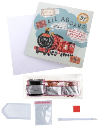 Preview: Craft Buddy CCK-HPS405 Crystal Art Card 18 x 18 cm All Aboard the Hogwarts Express