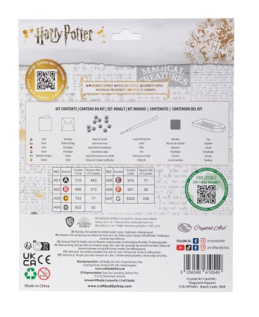 Preview: Craft Buddy CCK-HPS405 Crystal Art Card 18 x 18 cm All Aboard the Hogwarts Express