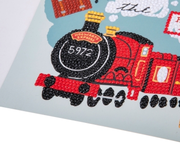 Craft Buddy CCK-HPS405 Crystal Art Card 18 x 18 cm All Aboard the Hogwarts Express
