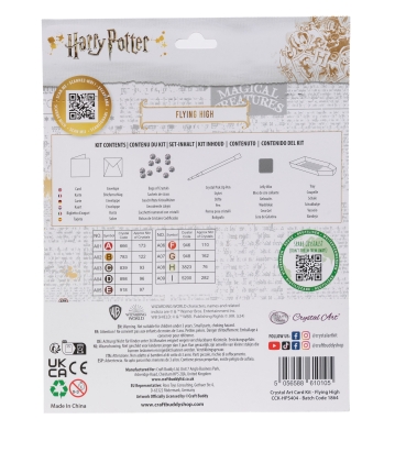 Preview: Craft Buddy CCK-HPS404 Crystal Art Card Kit 18 x 18 cm Flying High
