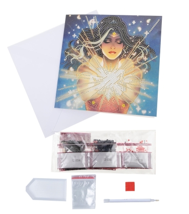 Preview: Craft Buddy CCK-DCU300 Crystal Art Card 18 x 18 cm Wonder Woman