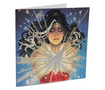 Craft Buddy CCK-DCU300 Crystal Art Card 18 x 18 cm Wonder Woman