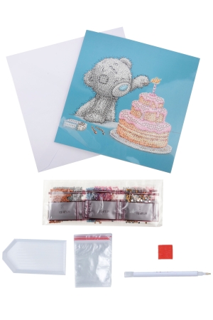 Preview: Craft Buddy CCK-MTY130 Crystal Card Kit 18 x 18 cm Happy Birthday