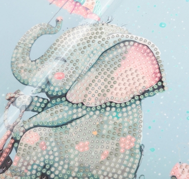 Craft Buddy CCK-A132 Crystal Card Kit 18 x 18 cm Elephant