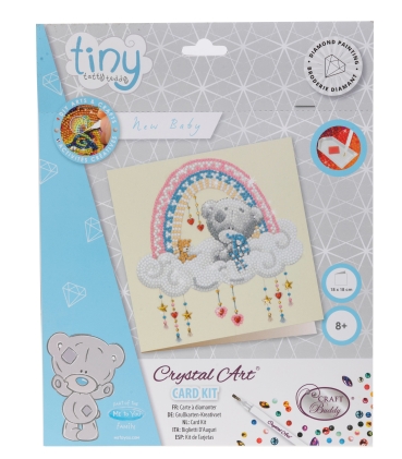 Craft Buddy CCK-MTY128 Crystal Card Kit 18 x 18 cm New Babe