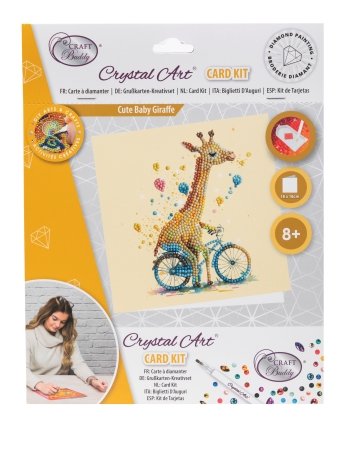 Craft Buddy CCK-A133 Crystal Card Kit 18 x 18 cm Giraffe