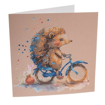 Craft Buddy CCK-A131 Crystal Card Kit 18 x 18 cm Cute Baby Hedgehog