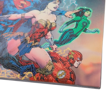 Preview: Craft Buddy CAK-DCU700M 30 x 30 cm Crystal Art Kit Holzrahmen DC Heroes