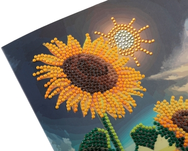Craft Buddy CCK-A125 Crystal Card Kit 18 x 18 cm Soulful Sunflower