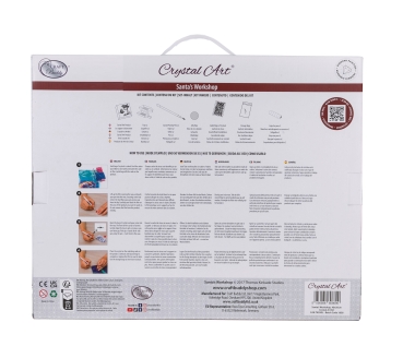 Preview: Craft Buddy CAK-TK030L Crystal Art Framed Querformat 40 x 50 cm Santa's Workshop