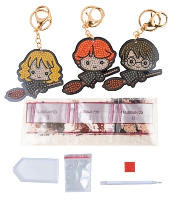 Preview: Craft Buddy CAKC-HPSSET1 Crystal Art Keyring Set Flying Friends