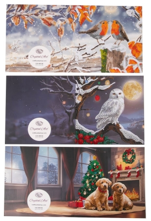 Preview: Craft Buddy CCK-XMAS2024SET Crystal Art Card Set of 8 Cards 18 x 18 cm The Magic of Christmas