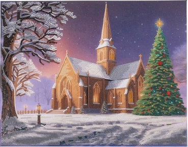 Craft Buddy CAK-A297ML Framed Crystal Art Holzrahmen Silent Night