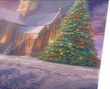Craft Buddy CAK-A297ML Framed Crystal Art Holzrahmen Silent Night