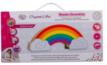 Preview: Craft Buddy CA-MDF-040 Crystal Art Rainbow Pen Stand Regenbogen