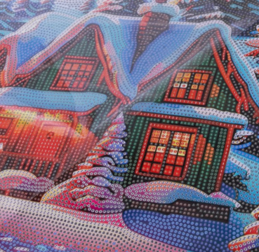 Craft Buddy CAS-053L Crystal Art 40 x 50 cm Scroll Kit Winter Sunset