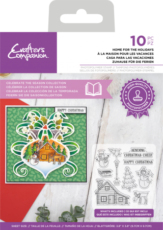 Crafter's Companion Celebrate the Season Clear Stamp Home for the Holiday