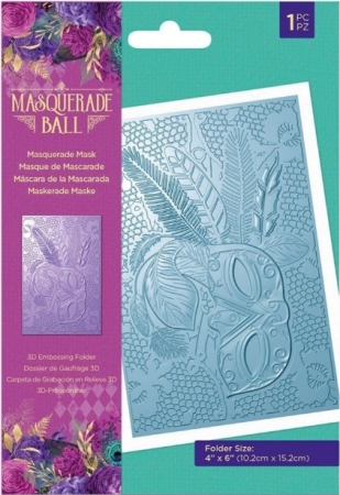 Crafter's Companion Masquerade Ball 3D Embossing Folder Masquerade Mask