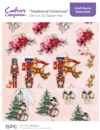 Crafter's Companion 3D Topper Pad Traditional Christmas