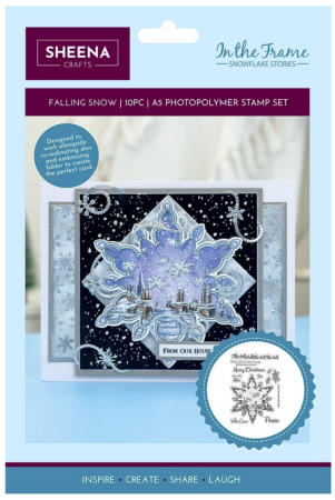 Crafter's Companion In The Frame Snowflake Stories Stamp Falling Snow