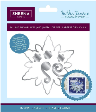 Crafter's Companion In The Frame Snowflake Stories Die Falling Snowflakes