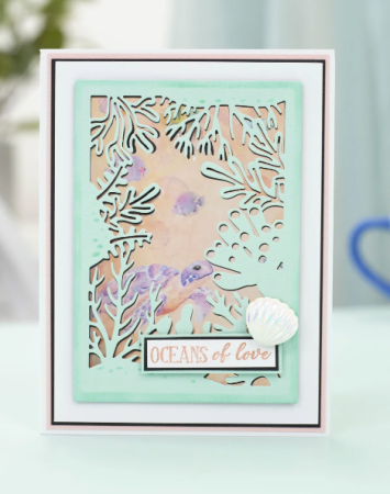 Preview: Crafter's Companion Enchanted Ocean Metal Die Create a Card Hidden within the Sea