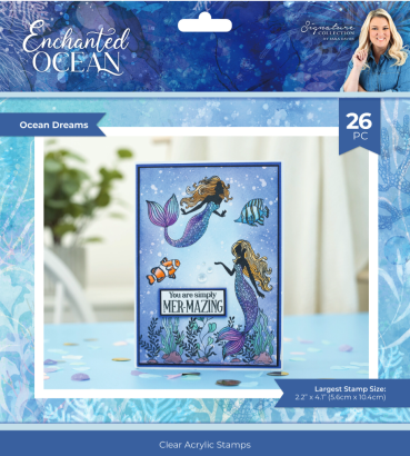 Crafter's Companion Enchanted Ocean Clear Stamp Ocean Dreams