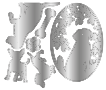 Preview: Crafter's Companion Pets Rule Metal Die It's Paw-ty Time