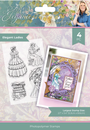 Crafter's Companion Age of Elegance Clear Stamps Transparente Stempel Elegant Ladies