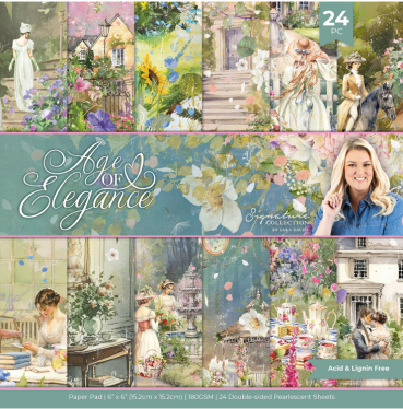 Crafter's Companion 6 x 6 Inch Paper Pad Age of Elegance
