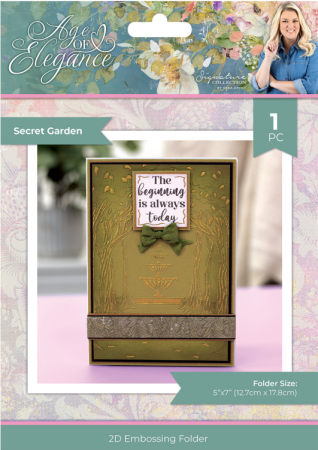 Crafter's Companion 2D Embossing Folders Age of Elegance Secret Garden