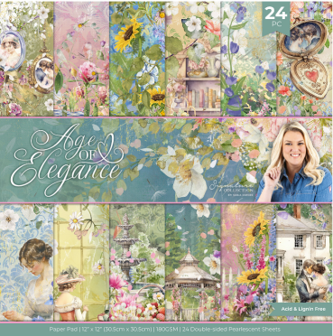 Crafter's Companion 12 x 12 Inch Paper Pad Age of Elegance