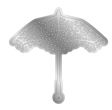 Preview: Crafter's Companion Metal Die Age of Elegance Pretty Parasol