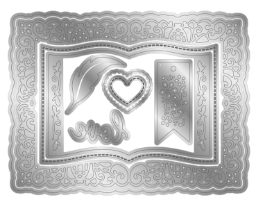 Preview: Crafter's Companion Metal Die Age of Elegance Lost in a Book