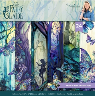 Crafter's Companion 8 x 8 Inch Vellum Pad Fairy Glade