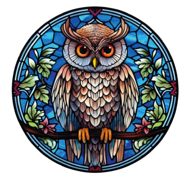 Preview: Crafter's Companion Printed Acetate Effect Circles Stained Glass Windows