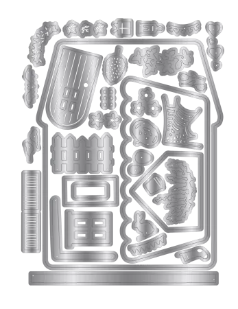 Preview: Crafter's Companion Stamp & Metal Die Set Seasonal House