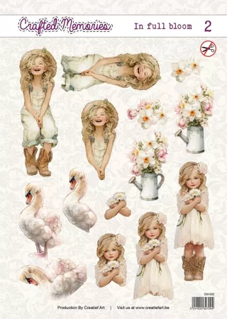 Creatief Art 3D Sheet Art in Full Bloom 2 Crafted Memories