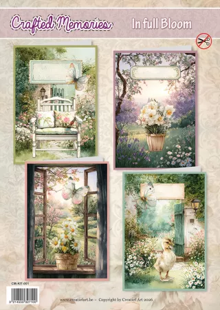 Creatief Art In Full Bloom Card Kit Kartenset Crafted Memories