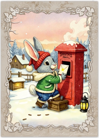 Creatief Art Snowy Bunnies Card Kit Bunny Wonderland 01