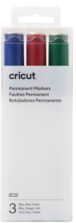 Cricut Venture Permanent Markers 2,5 mm Blue / Red / Green